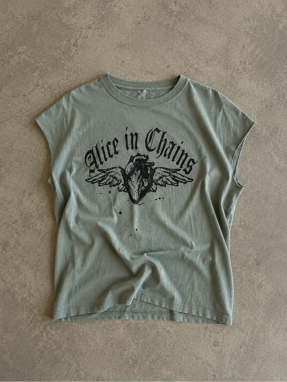 Alice In Chains Graphic Tee - Sage Green